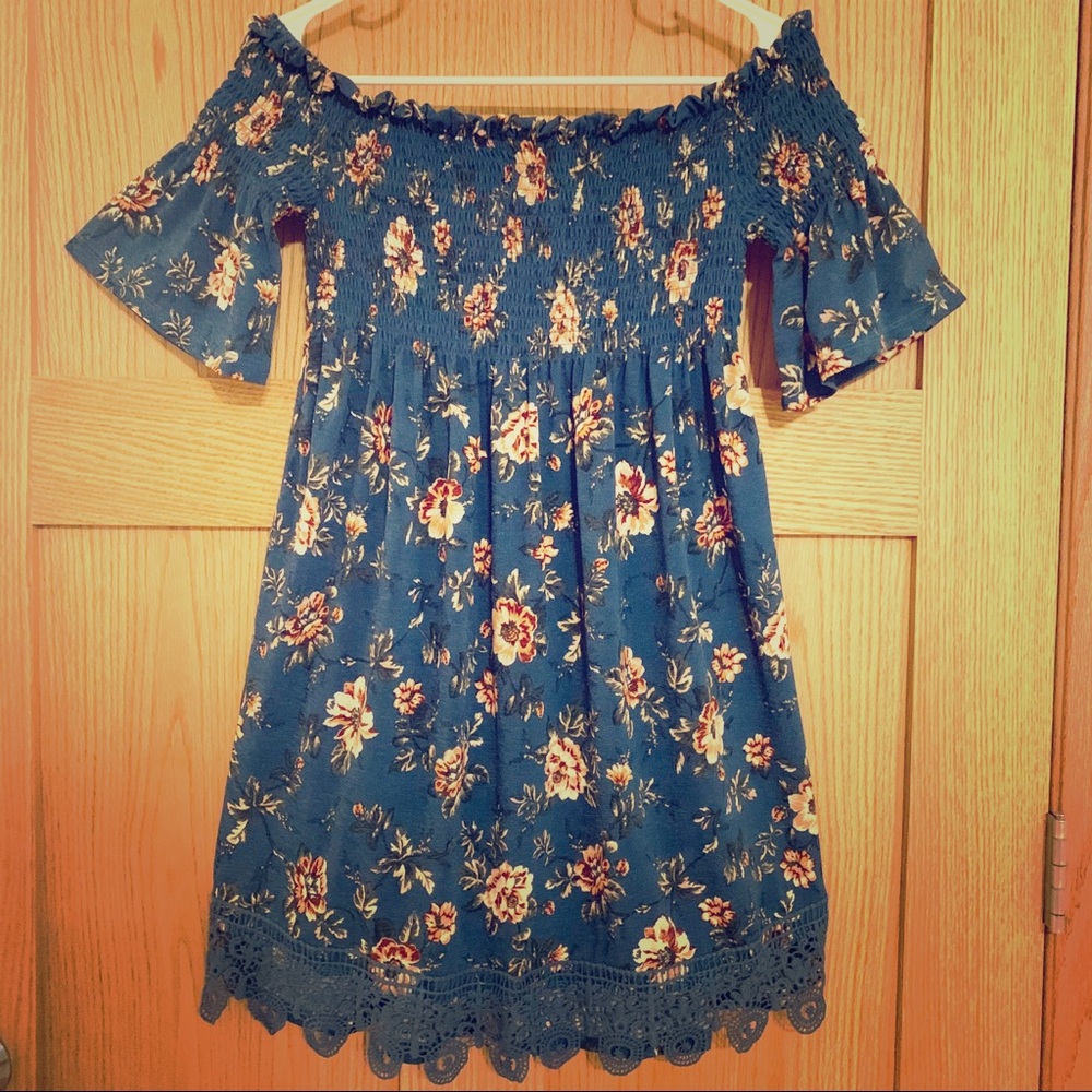 Blue Floral Sundress